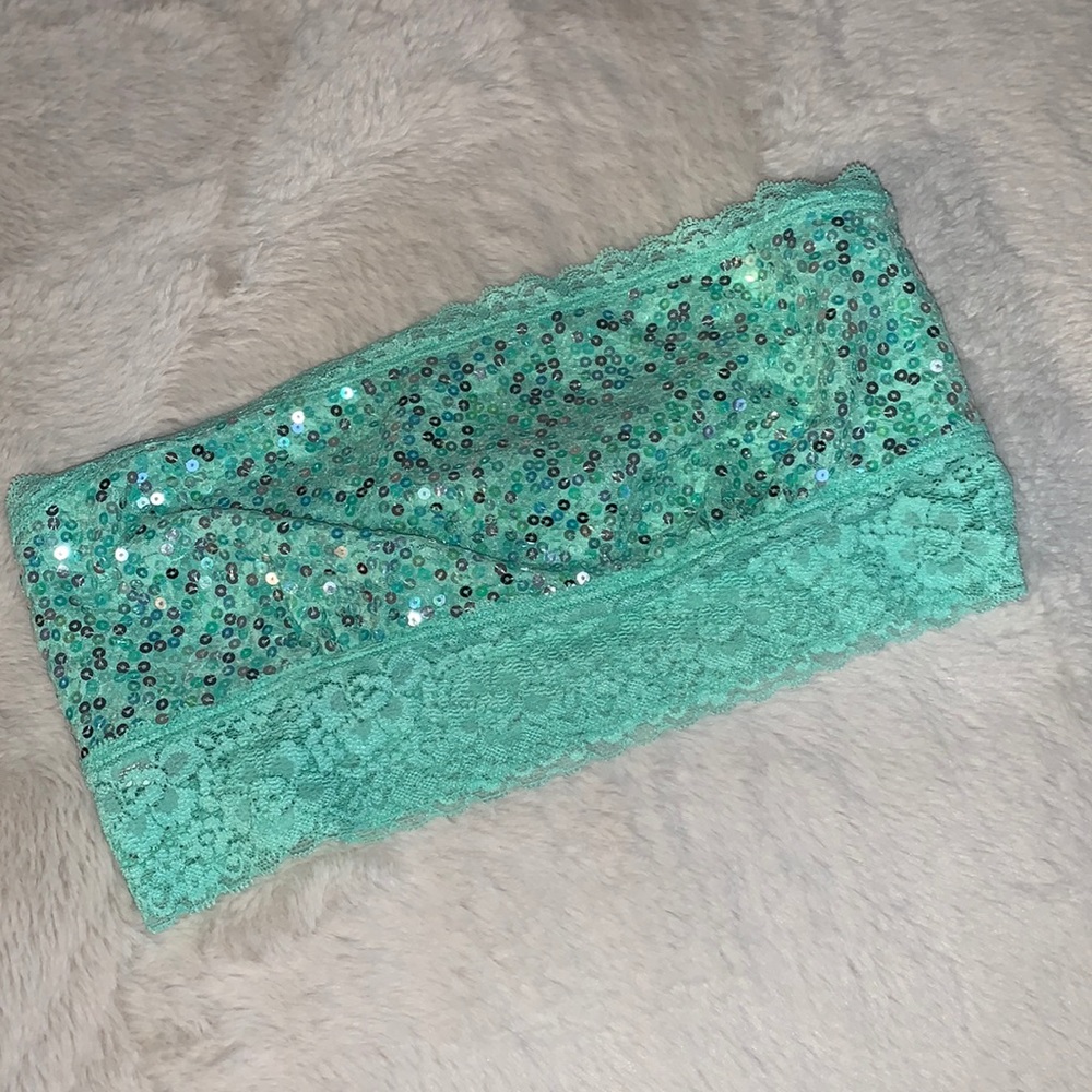 Small Victoria’s Secret PINK sequin bling bandeau